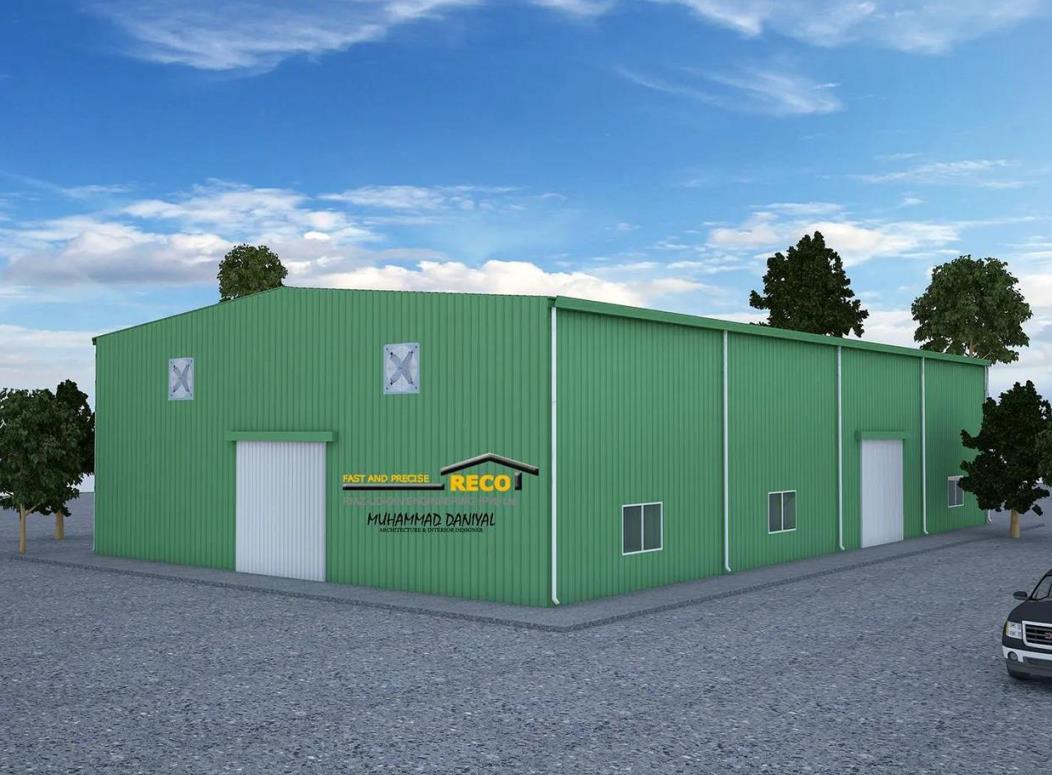 重慶廠房裝修效果圖，現(xiàn)代鋼結(jié)構(gòu)廠房設(shè)計(jì)太酷了