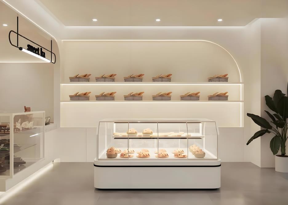 INS簡約風(fēng)烘焙店裝修案例