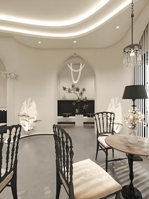 46㎡法式甜品店設(shè)計(jì)案例