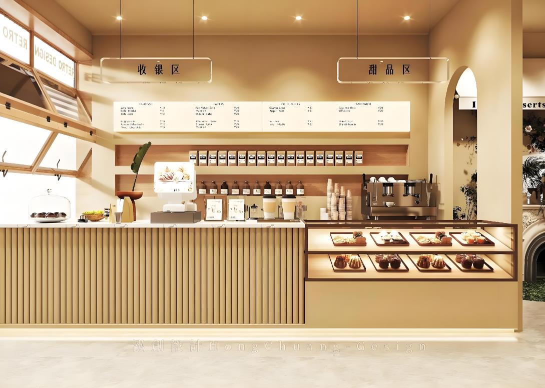 55平甜品店裝修設計案例