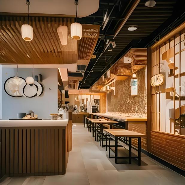 奶油風(fēng)蛋糕甜品店裝修效果圖