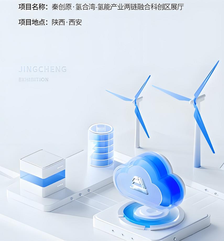 氫能源產(chǎn)業(yè)展廳裝修效果圖