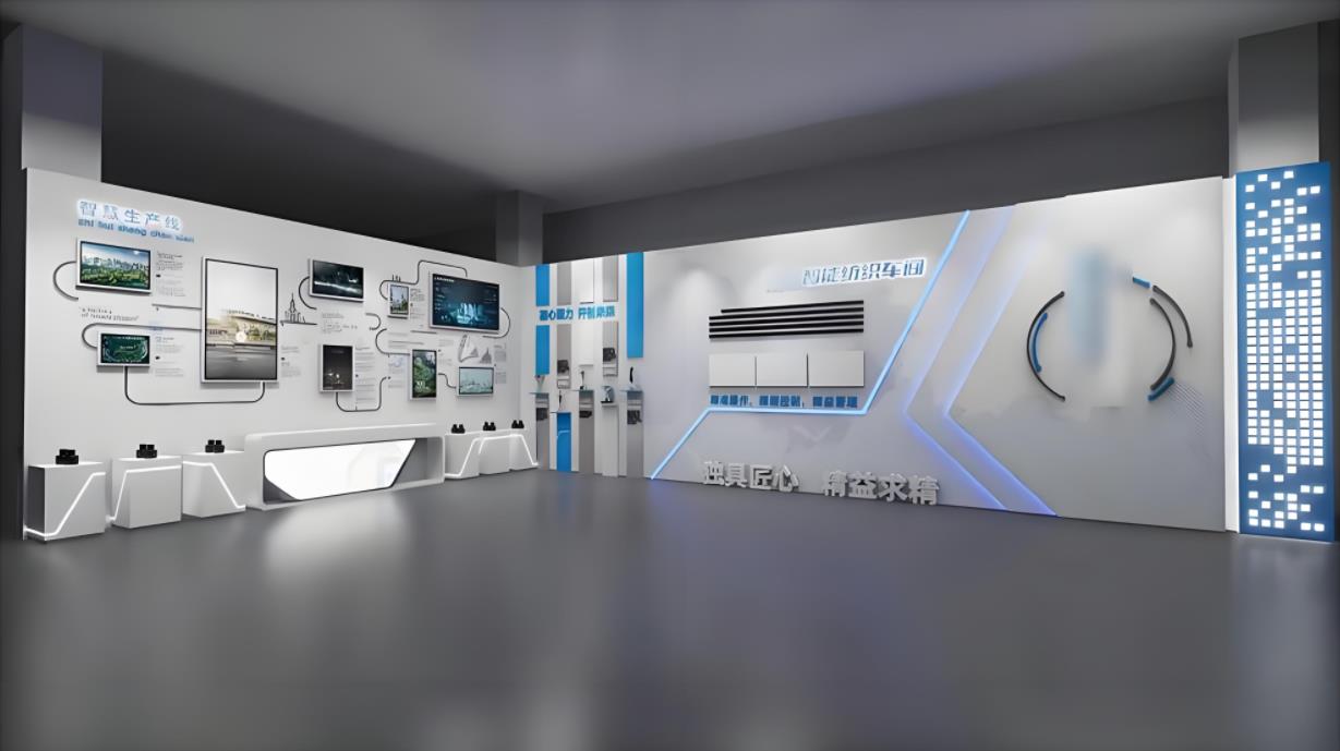 紡織企業(yè)文化展廳效果圖